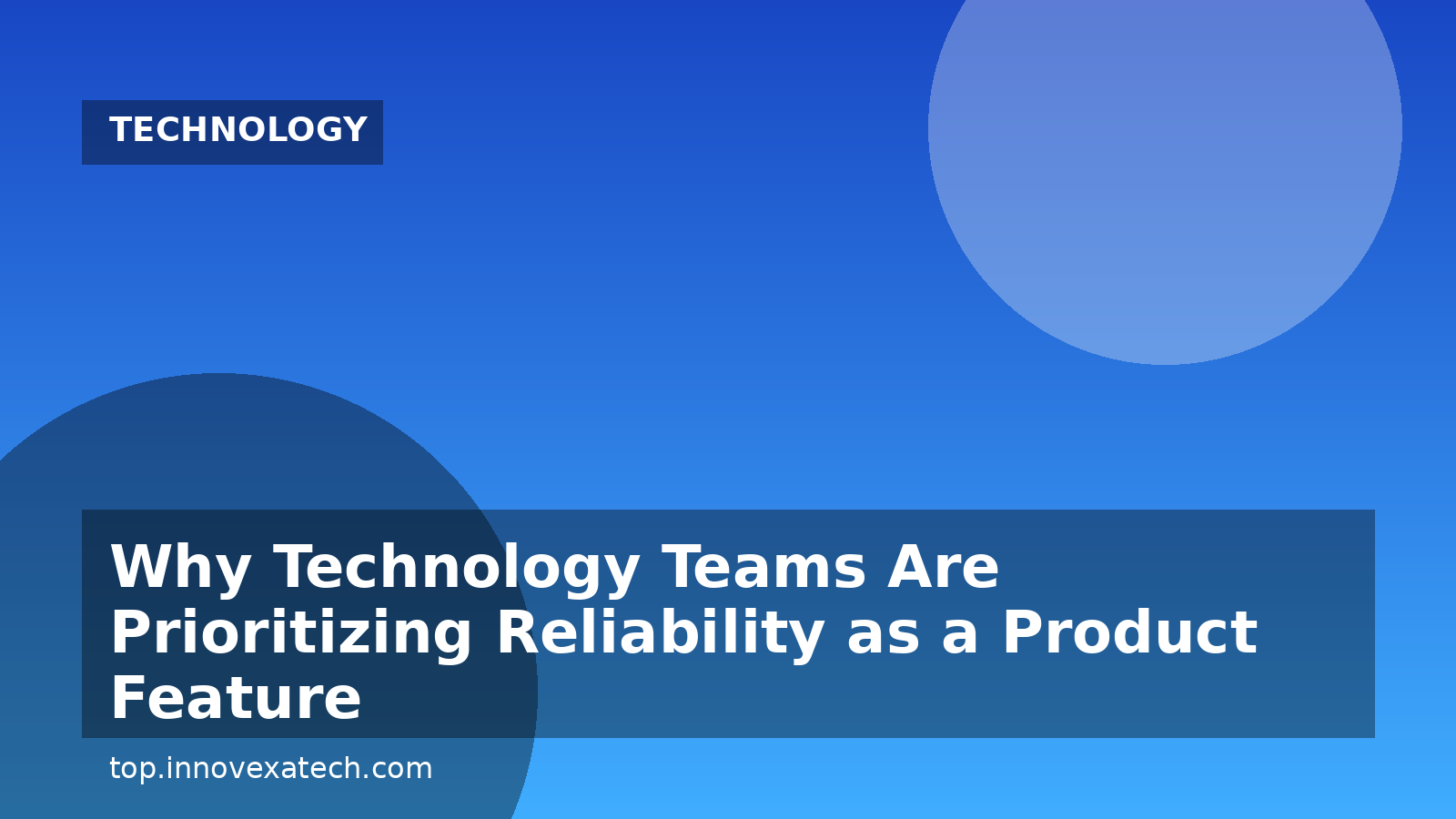 Why Technology Teams Are Prioritizing Reliability as a Product Feature