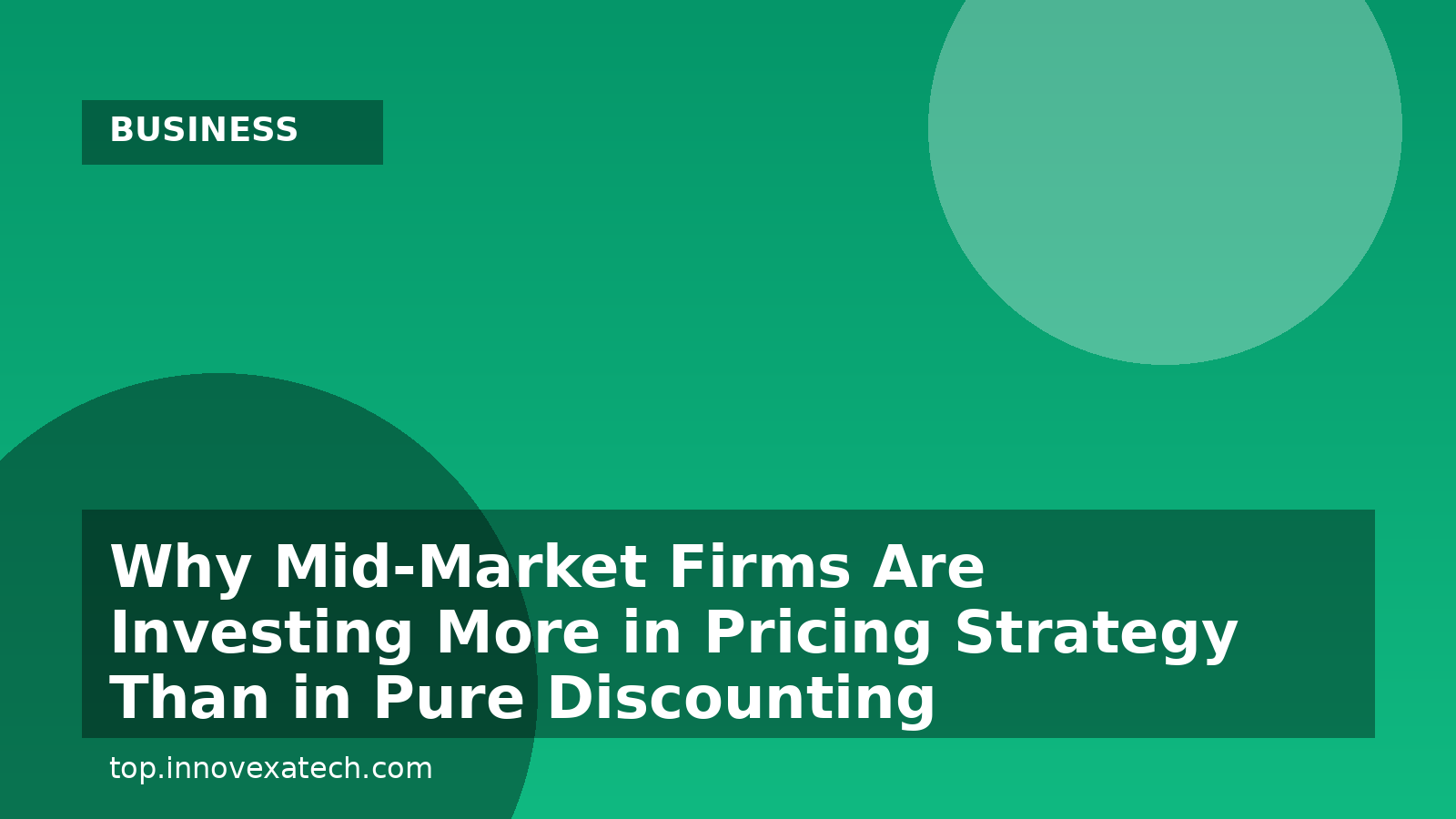 Why Mid-Market Firms Are Investing More in Pricing Strategy Than in Pure Discounting