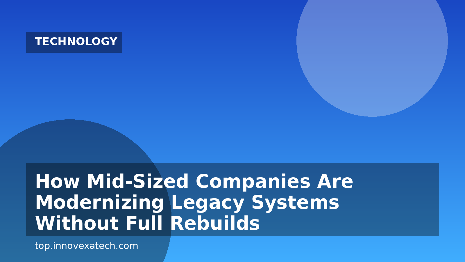How Mid-Sized Companies Are Modernizing Legacy Systems Without Full Rebuilds